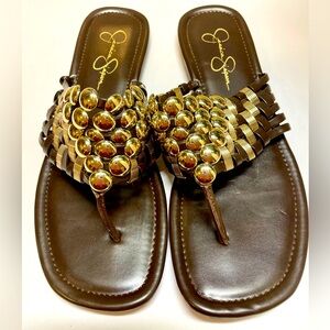 Jessica Simpson EUC Cane in Fudge 9M